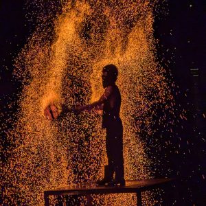 Coco Tam's fire dance